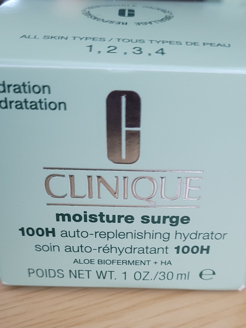 Clinique Moisture Surge Hydrator - Mint Green Packaging NIB